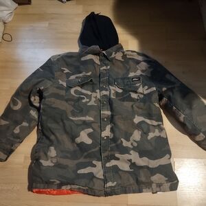 Dickies Camouflage Hooded Jacket Cotton Shell